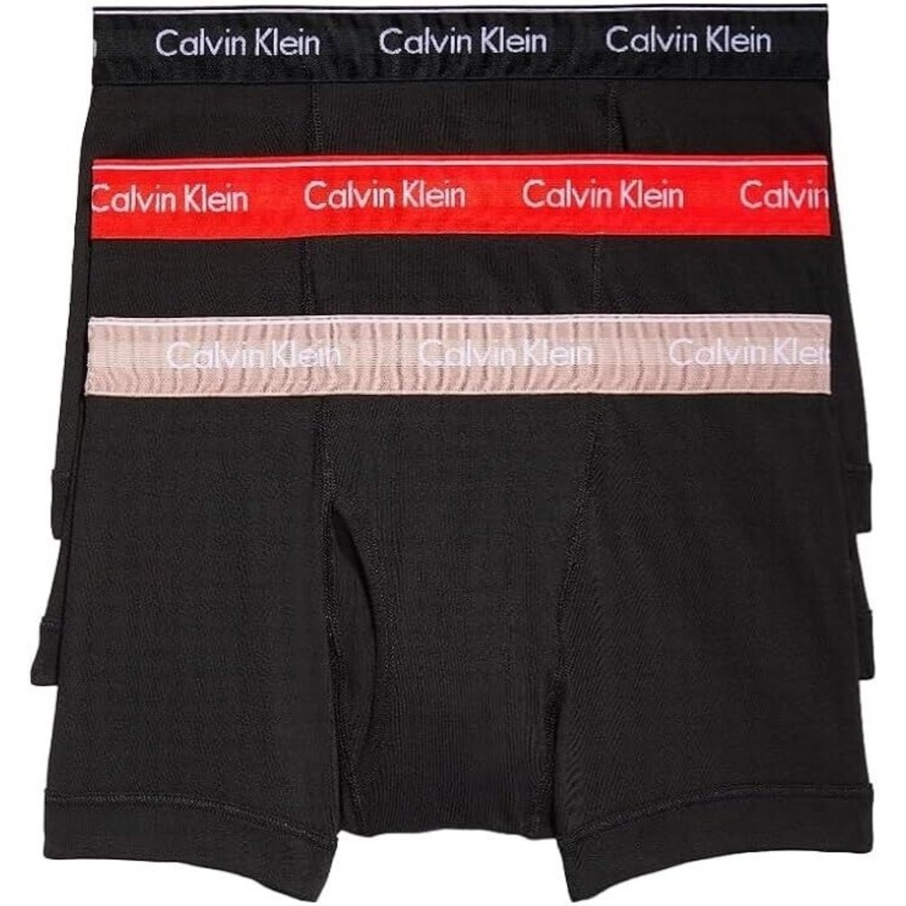 Calvin Klein Classic Fit Cotton Trunk Mens M 32-34 Black 3 pack